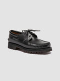 HERITAGE FLEXI 001 - Black Leather Boat Shoes Officine Creative - 3