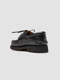 HERITAGE FLEXI 001 - Black Leather Boat Shoes Officine Creative - 4