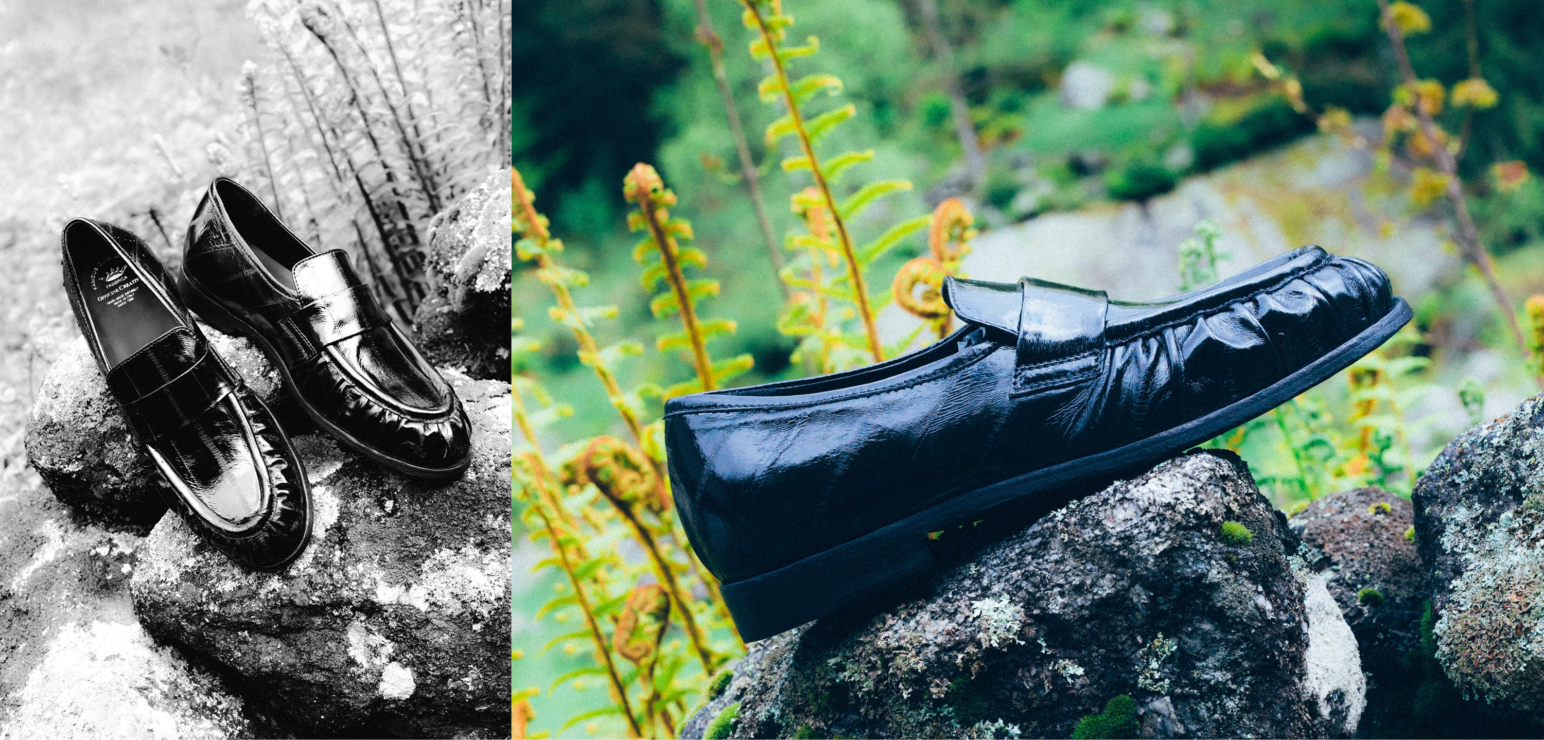 Officine Creative - Men's black leather loafers