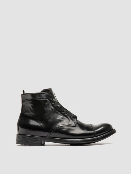 靴 Officine Creative lace-up leather boots Men's Black Leather Zipped Boots: HIVE 005 – Officine Creative