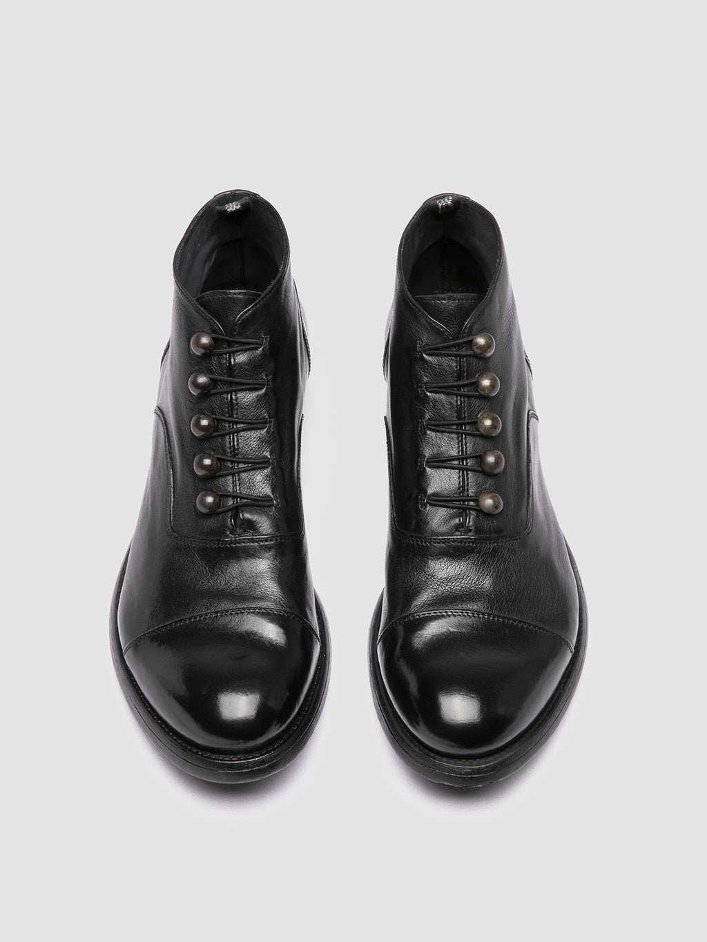 HIVE 059 - Black Leather Pull-On Boots Men Officine Creative - 2