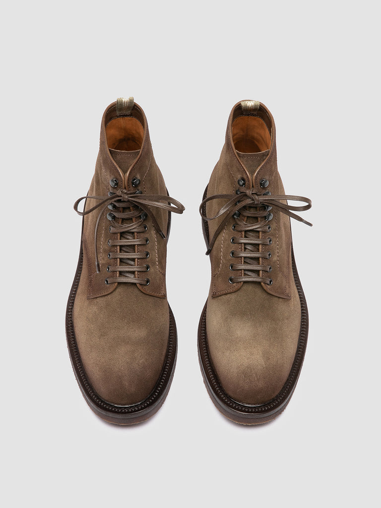HOPKINS FLEXI 203 – Taupefarbene Schnürstiefel aus Wildleder