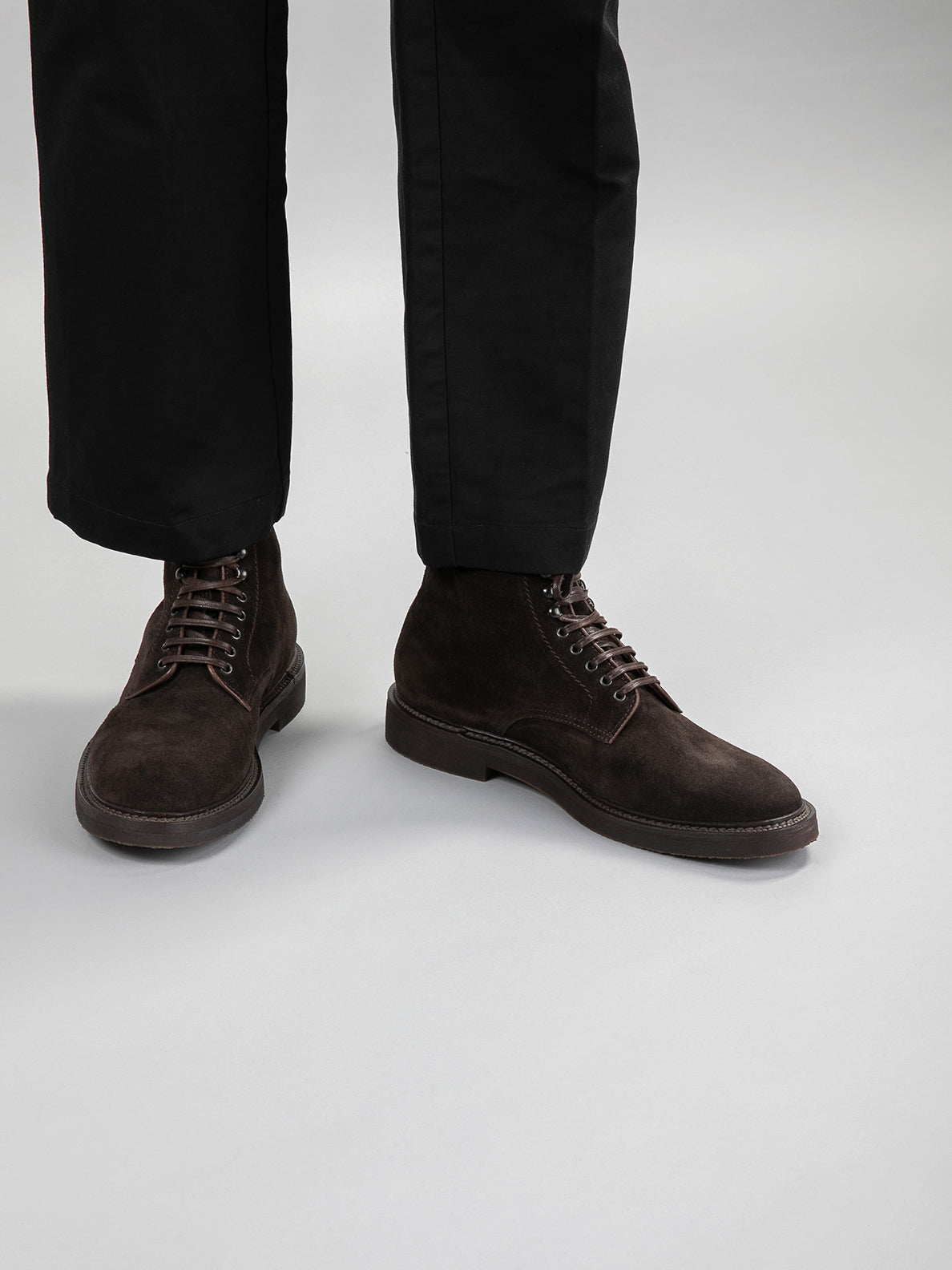 Men's Brown Suede Boots HOPKINS FLEXI 203 – Officine Creative