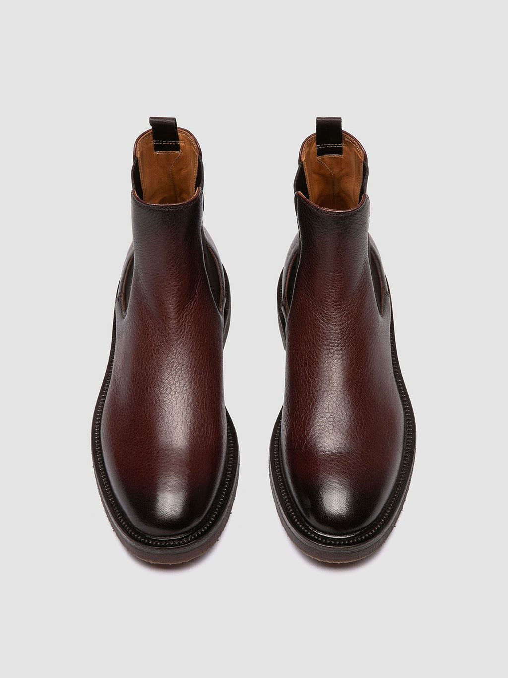 HOPKINS FLEXI 204 - Brown Leather Chelsea Boots - image 2,side view