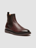 HOPKINS FLEXI 204 - Brown Leather Chelsea Boots - thumb image 3,side view