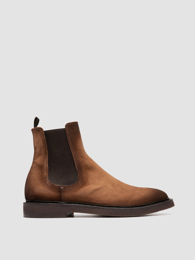 HOPKINS FLEXI 204 – Braune Wildlederstiefel zum Hineinschlüpfen