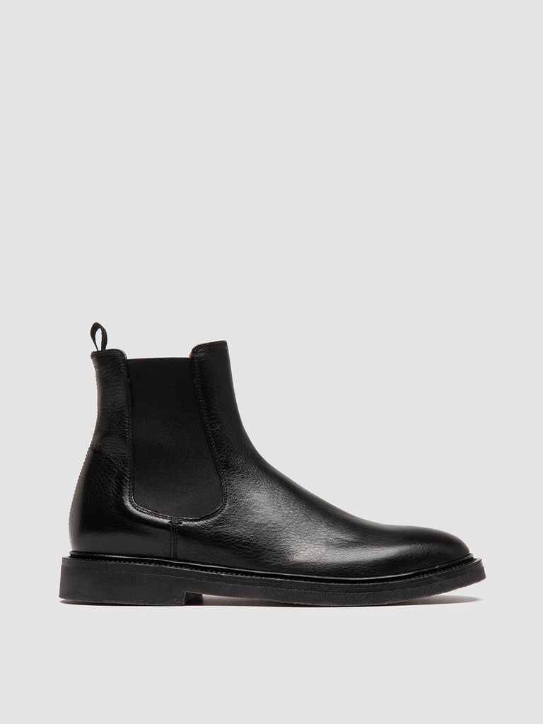 HOPKINS FLEXI 204 – Schwarze Chelsea-Lederstiefel