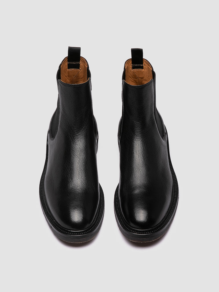 HOPKINS FLEXI 204 – Schwarze Chelsea-Lederstiefel