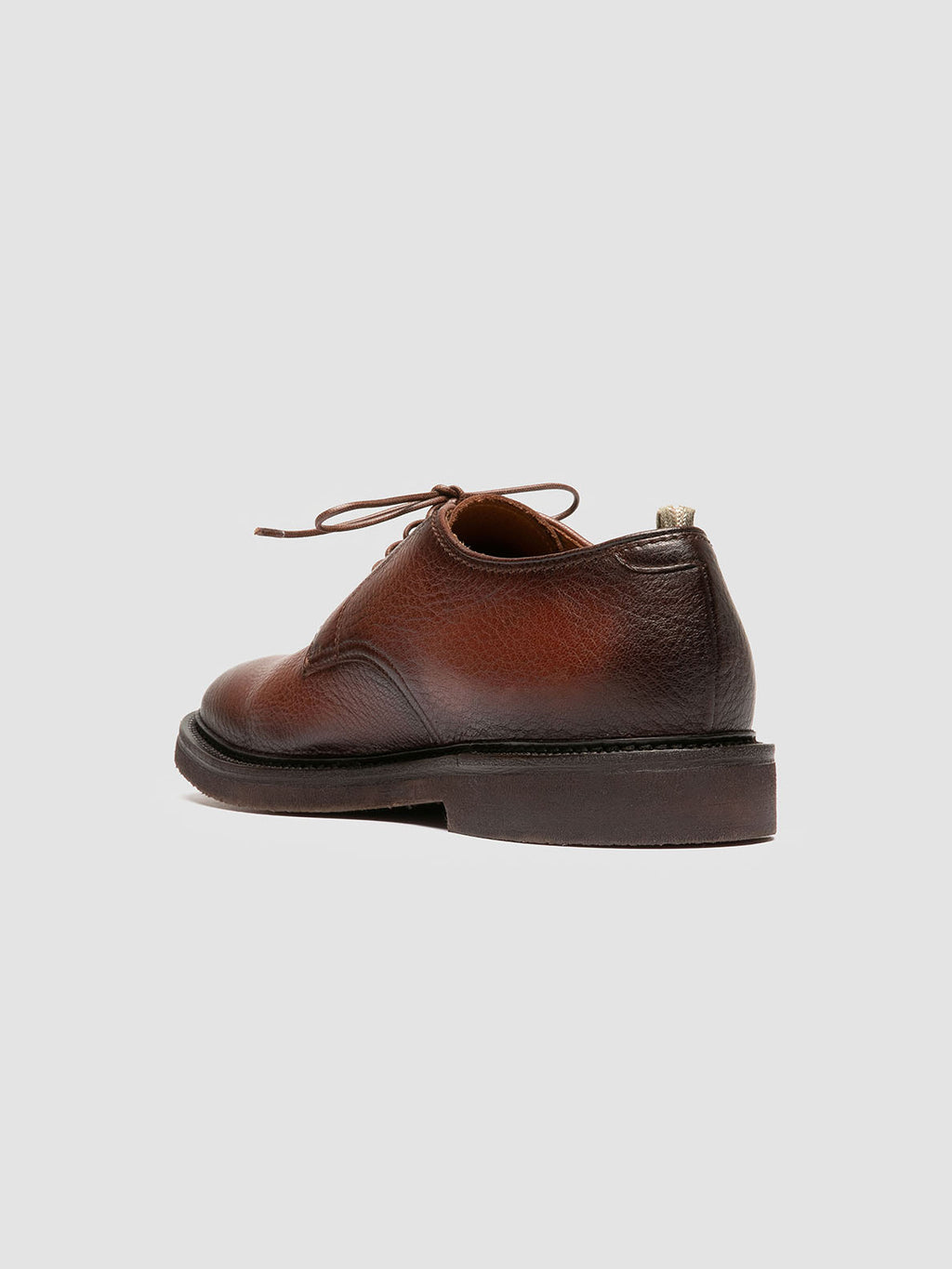 HOPKINS FLEXI 208 - Brown Leather Derby Shoes - image 4,side view