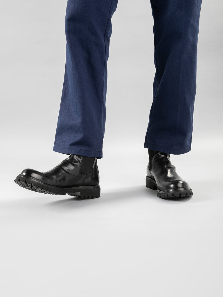 IKONIC 002 - Black Leather Chelsea Boots Men Officine Creative - 1