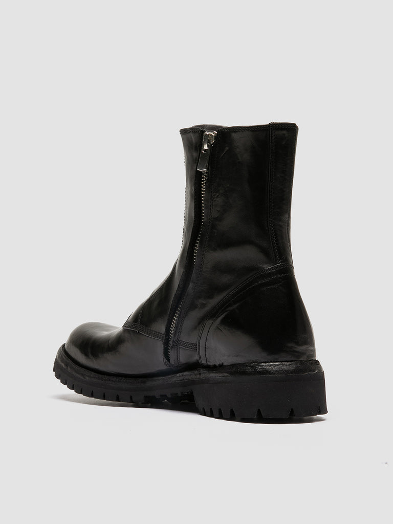 IKONIC 003 - Black Leather Zip Boots men Officine Creative - 4