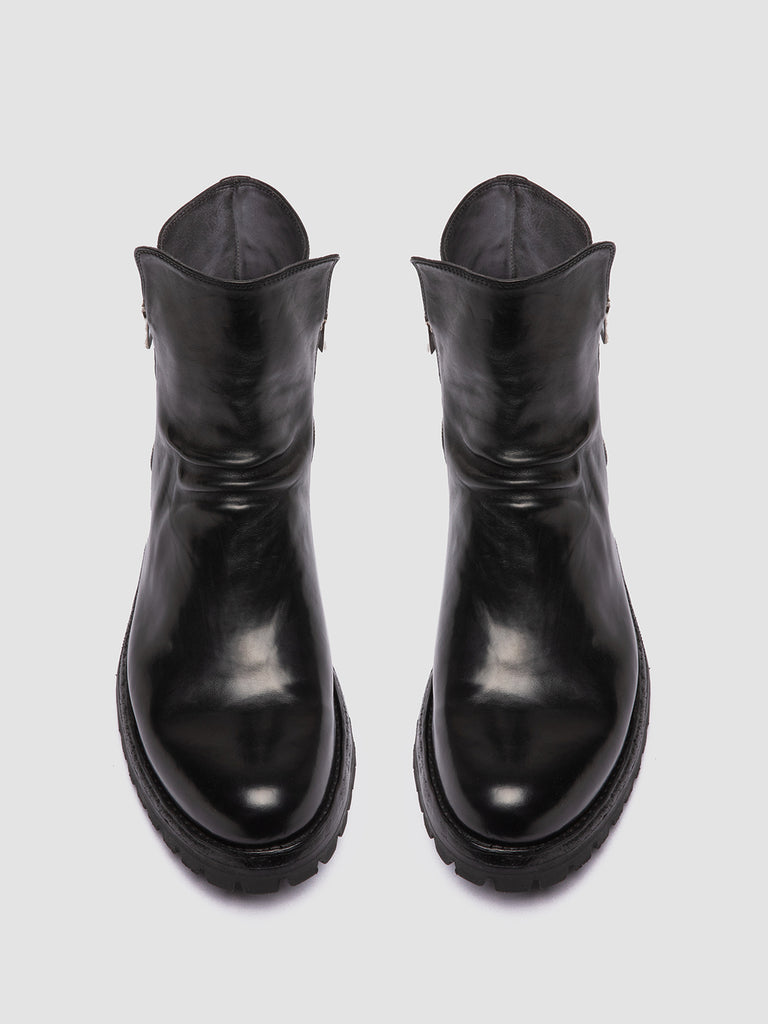 Men's Black Leather Boots ANATOMIA 016 – Officine Creative EU