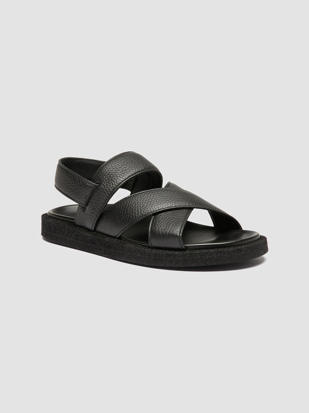 INNER 007 - schwarze Sandalen aus Leder