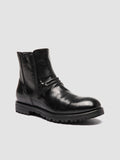 ISSEY RUBBER 008 - Black Leather Zipped Boots