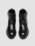 ISSEY RUBBER 009 - Black Leather Zipped Boots