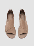 ITACA 046 - beige Peep-Toe-Schuhe aus Wildleder