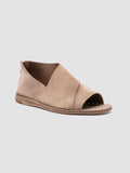 ITACA 046 - beige Peep-Toe-Schuhe aus Wildleder