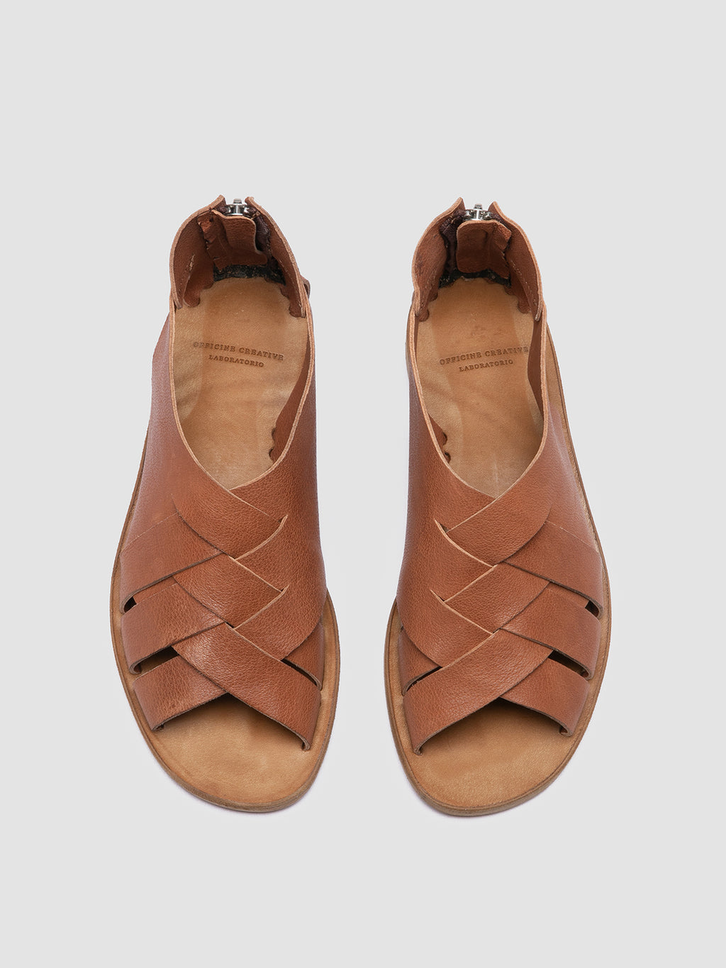 ITACA 048 - Brown Leather Fisherman Sandals