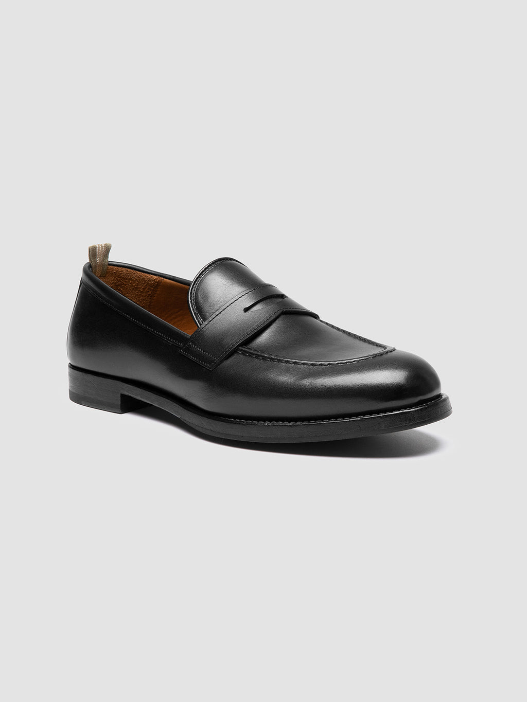 IVIES 001 - Black Leather Penny Loafers Officine Creative - 3