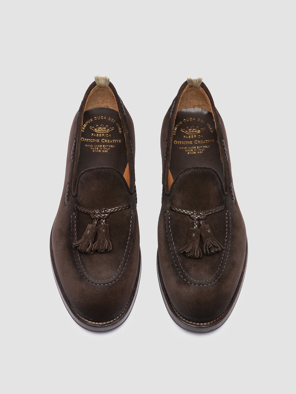 IVIES 002 - Brown Suede Tassel Loafers - image 2,side view