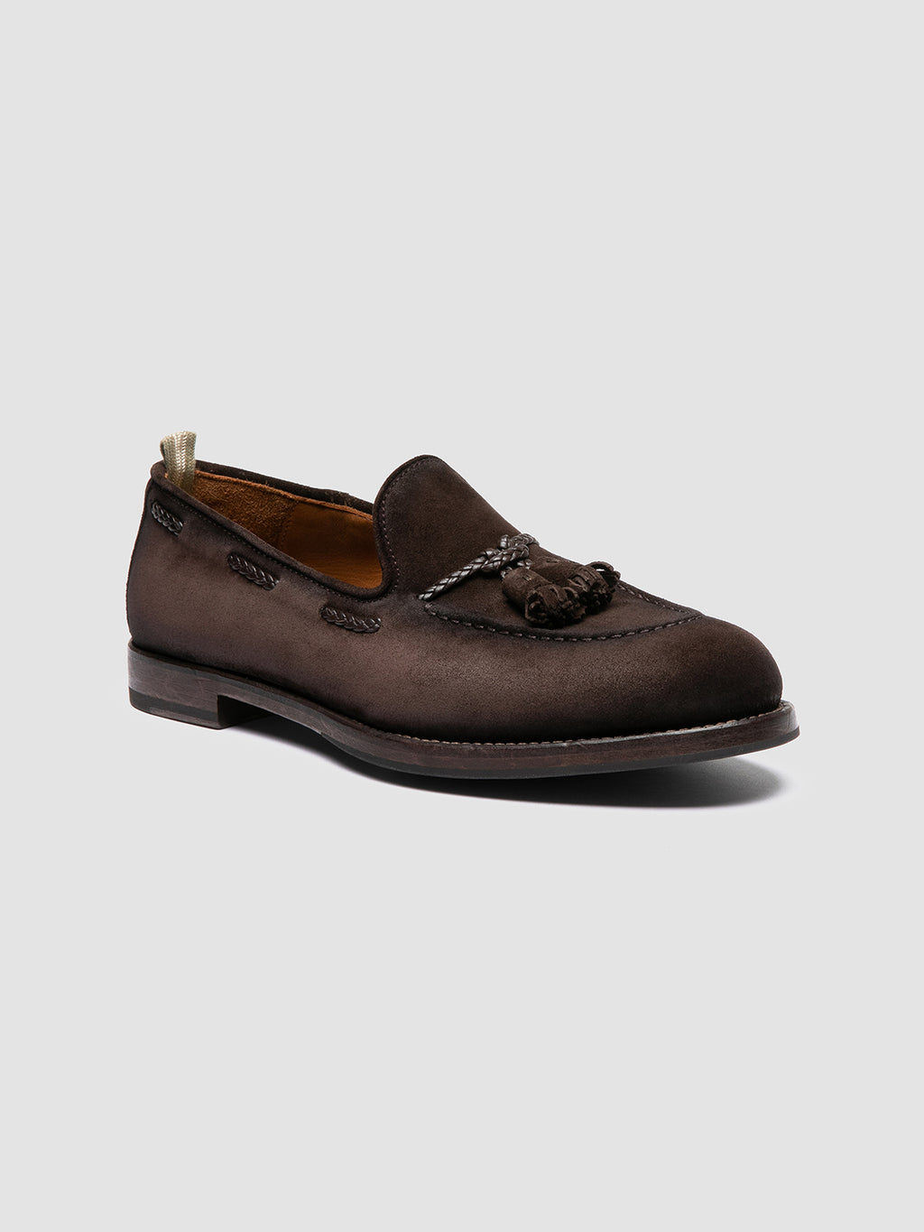 IVIES 002 - Brown Suede Tassel Loafers - image 3,side view
