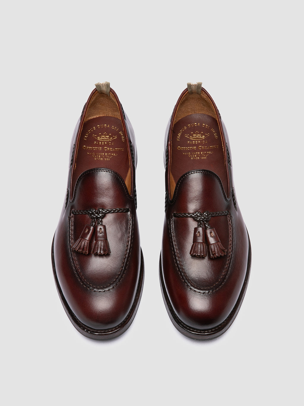 IVIES 002 - Brown Leather Tassel Loafers Officine Creative - 2