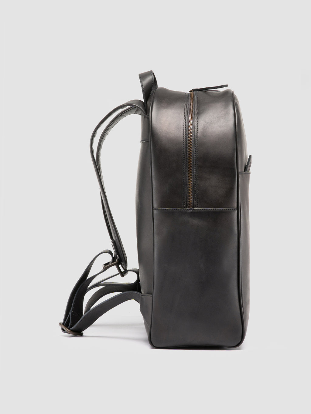 JEROME 004 - Grey Leather Backpack