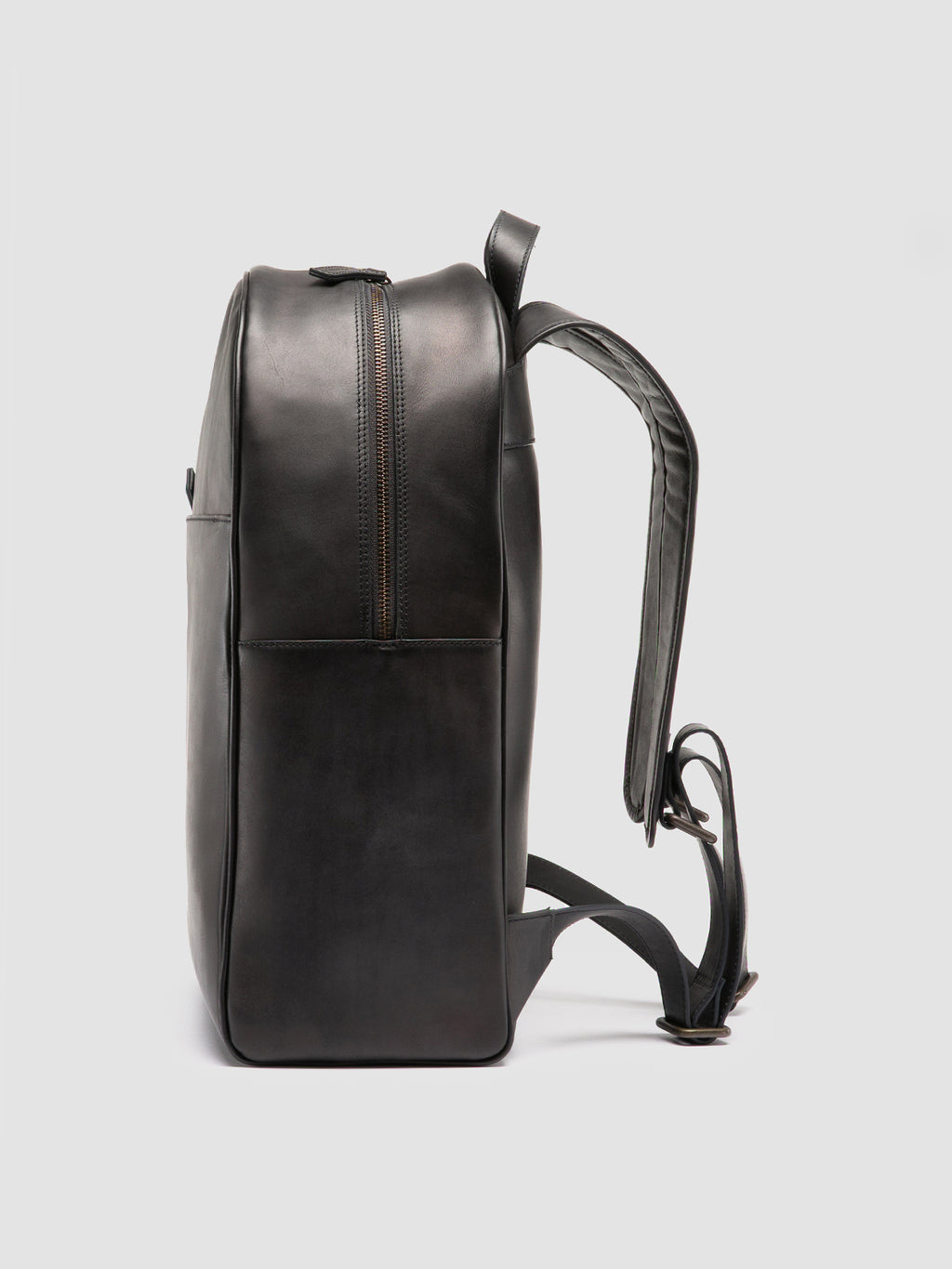 JEROME 004 - Grey Leather Backpack