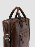 JULES 003 - Brown Leather Briefcase