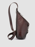 JULES 004 - Brown Leather Waist Pack - thumb image 3,side view