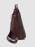 JULES 004 - Brown Leather Waist Pack - thumb image 4,side view