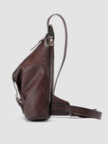 JULES 004 - Brown Leather Waist Pack - thumb image 5,side view