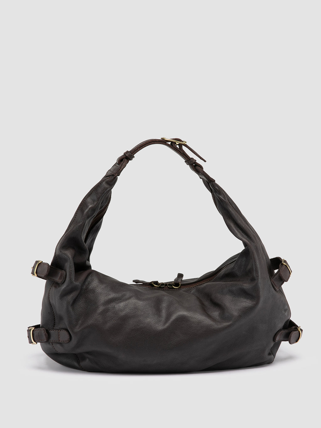 JULIE 009 - braune Handtasche aus Leder