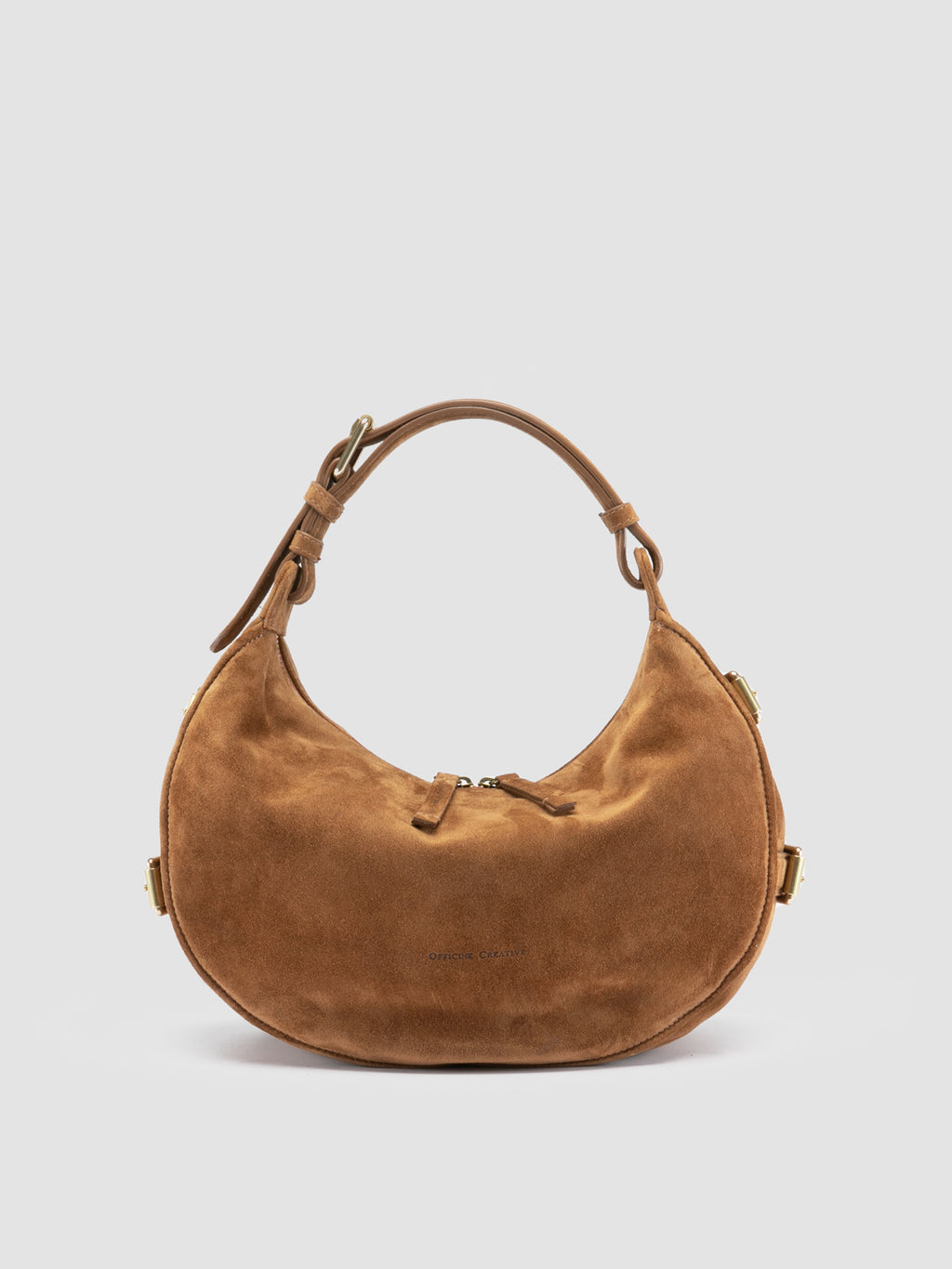 JULIE 016 - Brown Suede Shoulder Bag Officine Creative - 1