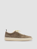 KOMBI 003 - taupefarbene Low-Top-Sneakers aus Wildleder