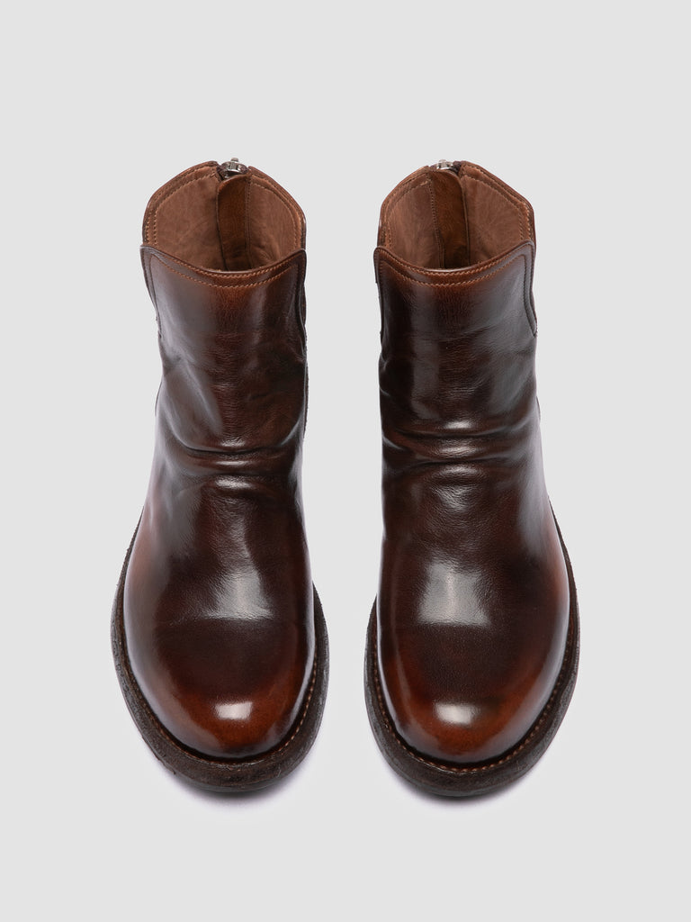 LEGRAND 169 - Brown Leather Zipped Boots Officine Creative - 2