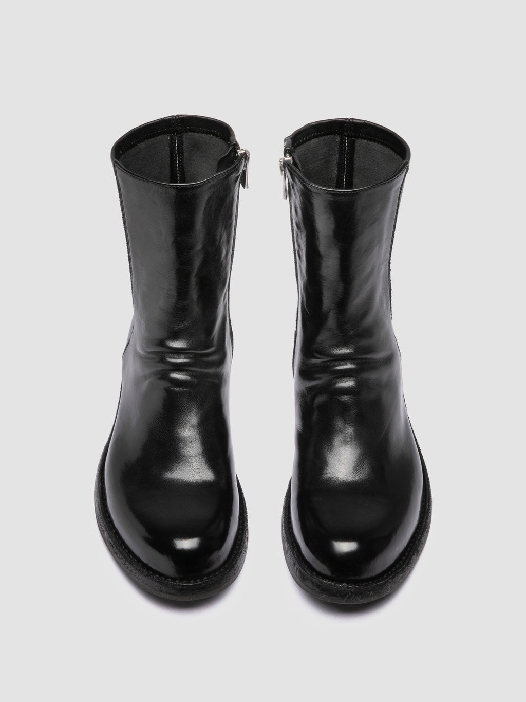 LEGRAND 171 - Black Leather Zipped Boots Officine Creative - 2
