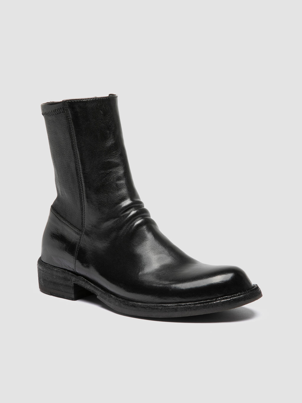 LEGRAND 171 - Black Leather Zipped Boots Officine Creative - 3