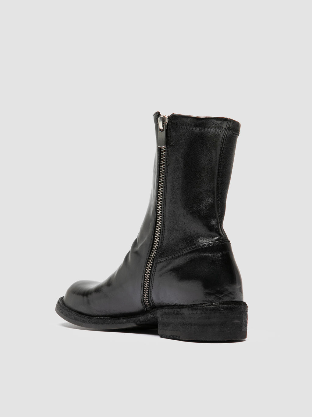 LEGRAND 171 - Black Leather Zipped Boots Officine Creative - 4