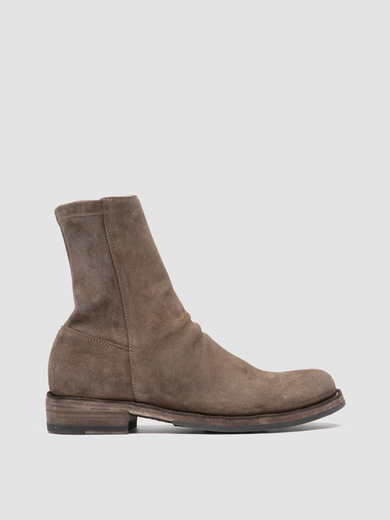 LEGRAND 171 - Brown Suede Zipped Boots