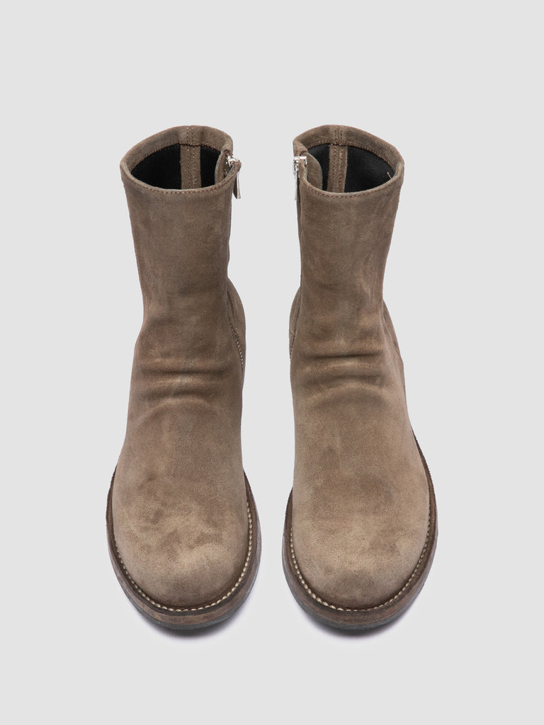 LEGRAND 171 - Brown Suede Zipped Boots