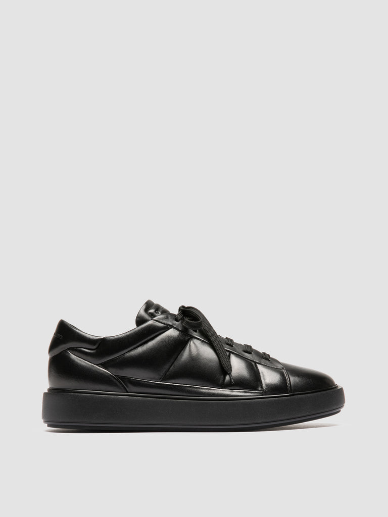 LEISURE 003 - Black Leather Sneakers