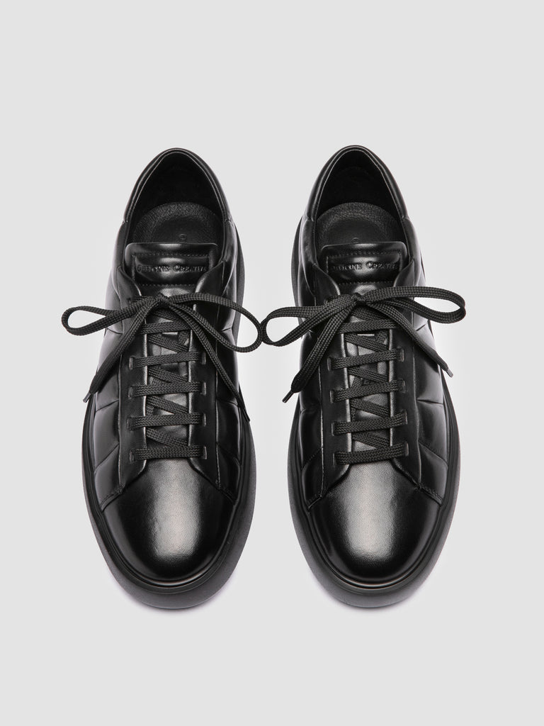 LEISURE 003 - Black Leather Sneakers