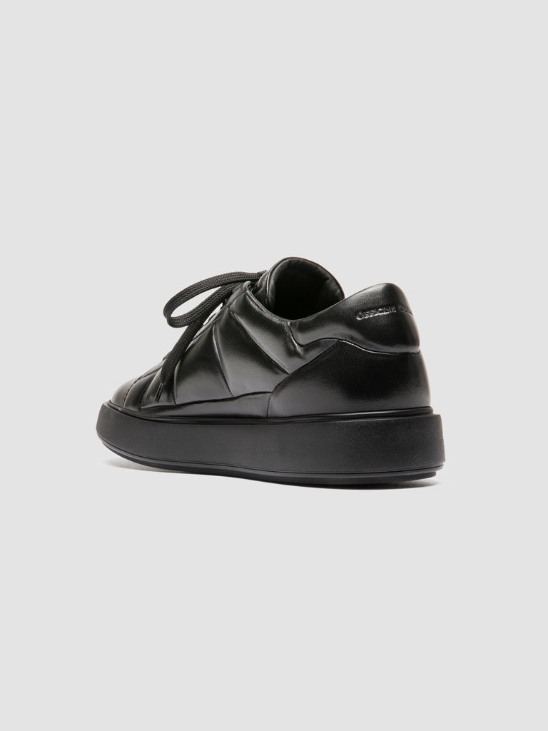 LEISURE 003 - Black Leather Sneakers Officine Creative - 4