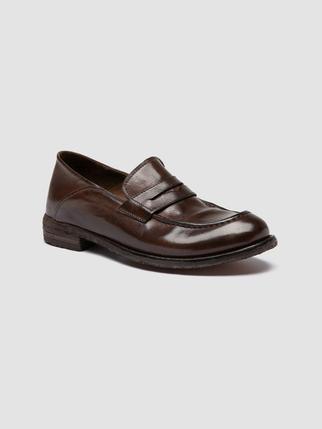 LEXIKON 140 - Brown Leather Penny Loafers Officine Creative - 3