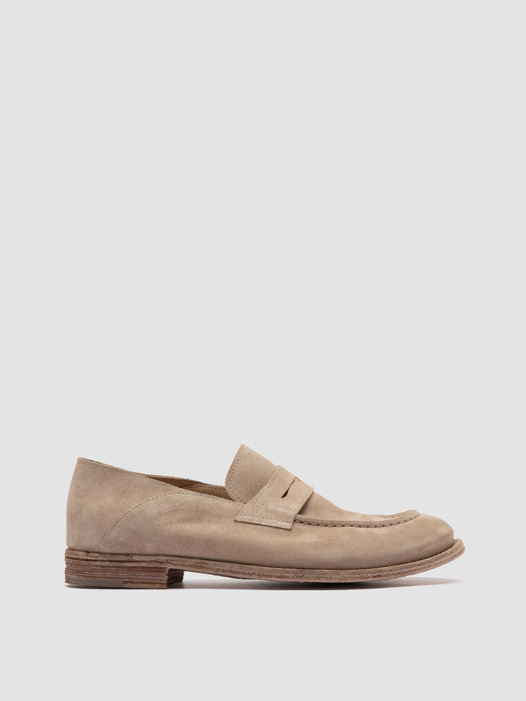 LEXIKON 516 - Ivory Suede Loafers