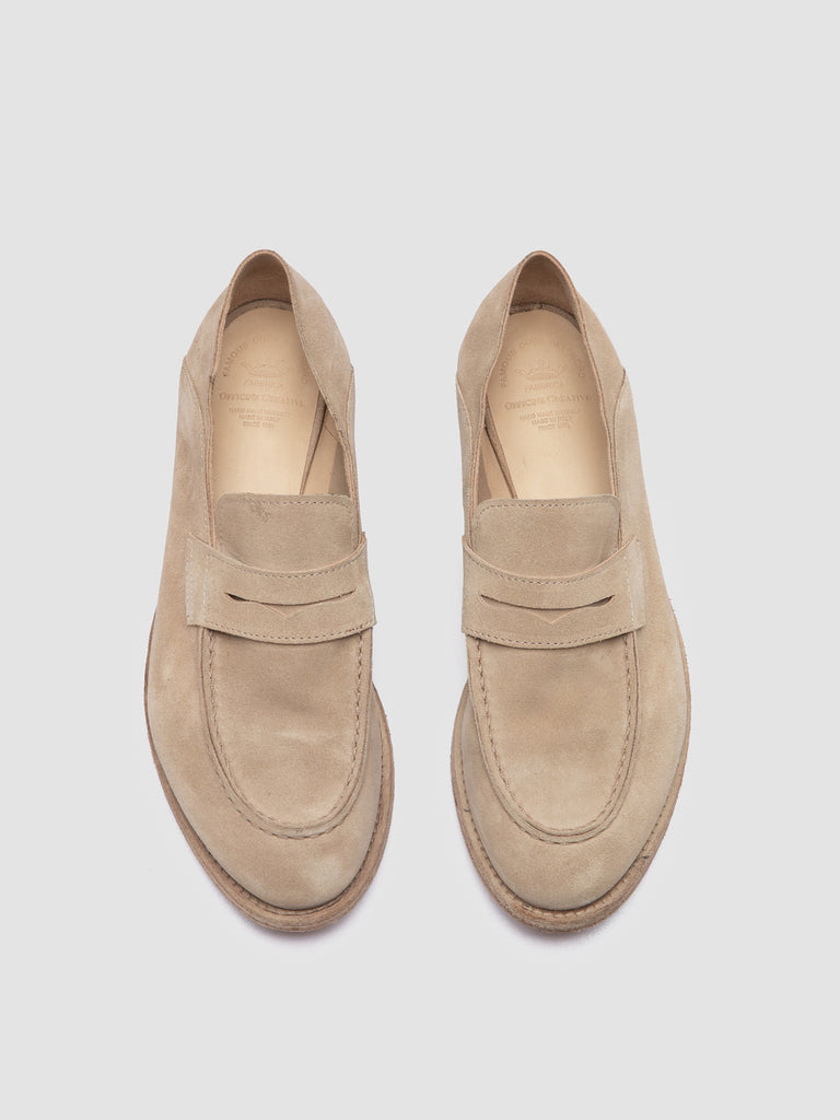 LEXIKON 516 - Ivory Suede Loafers