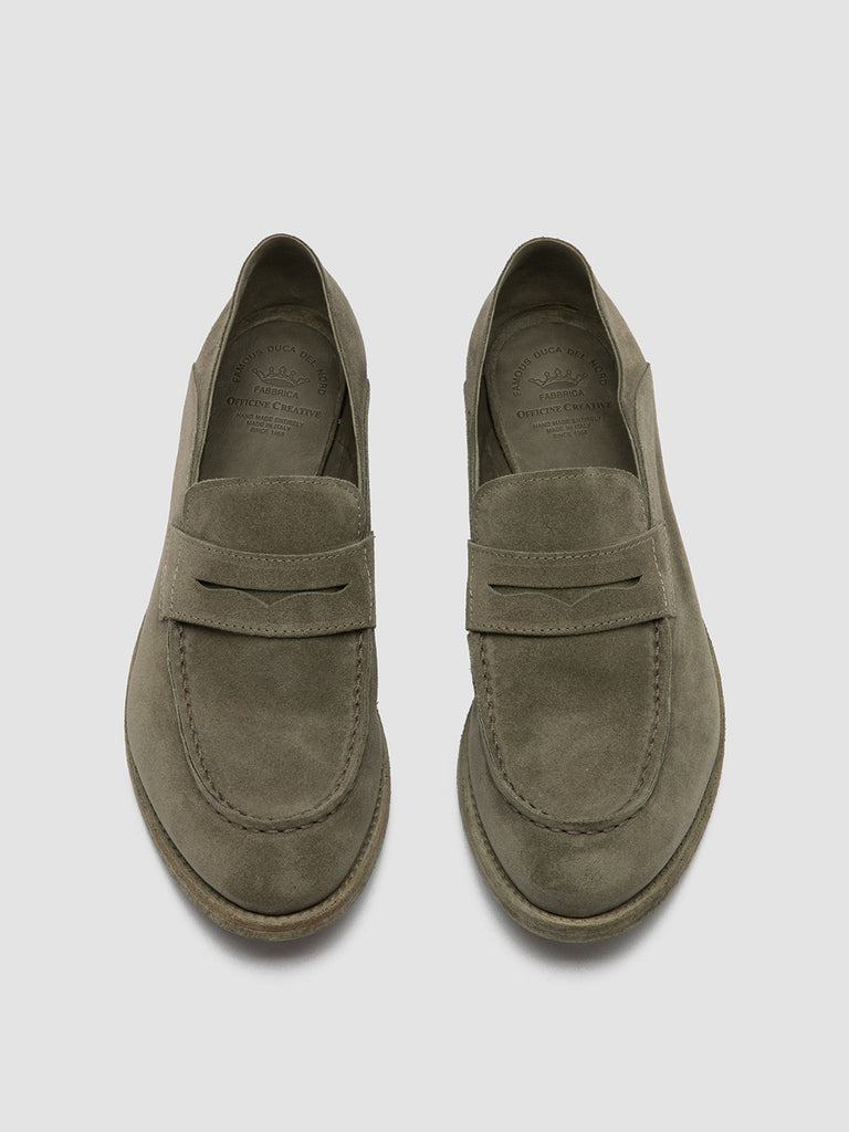 LEXIKON 516 - Green Suede Loafers