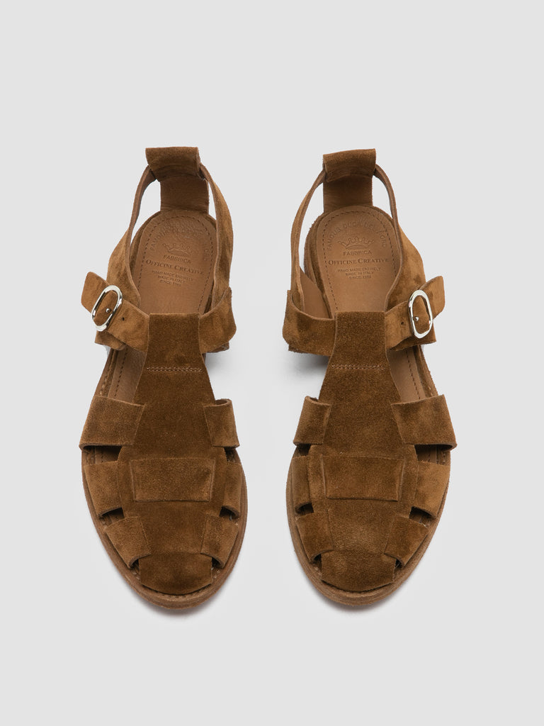 LEXIKON 536 - Brown Suede Sandals