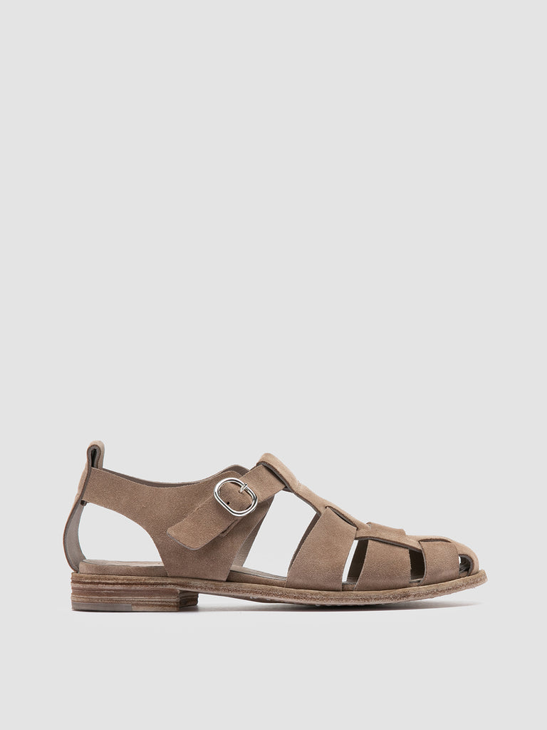 LEXIKON 536 - Taupe Suede Sandals